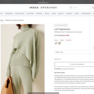 Le17 Septembre (2022) Ribbed-Knit Turtleneck Sweater